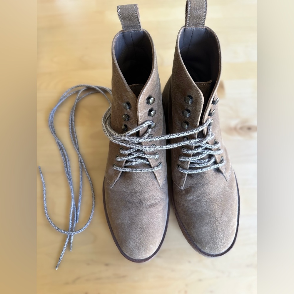 Jenni Kayne Tan Lace Up Boots